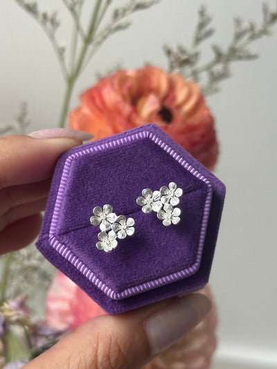 Blossom trio studs