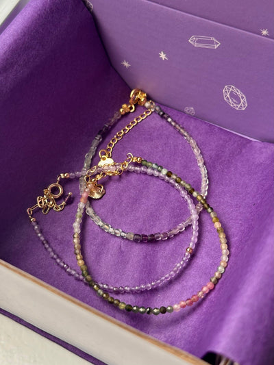 Gem stacking bracelet