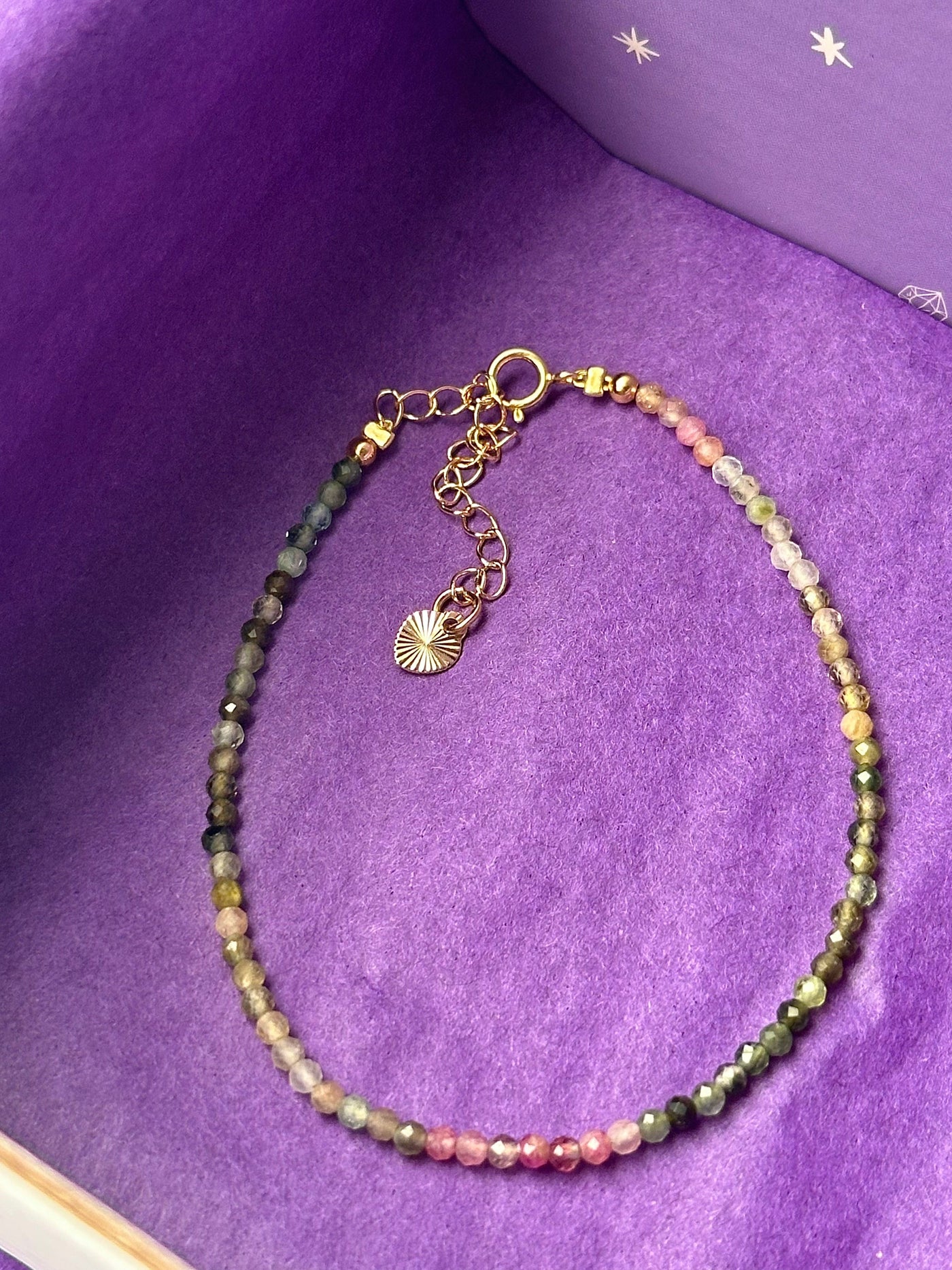 Gem stacking bracelet