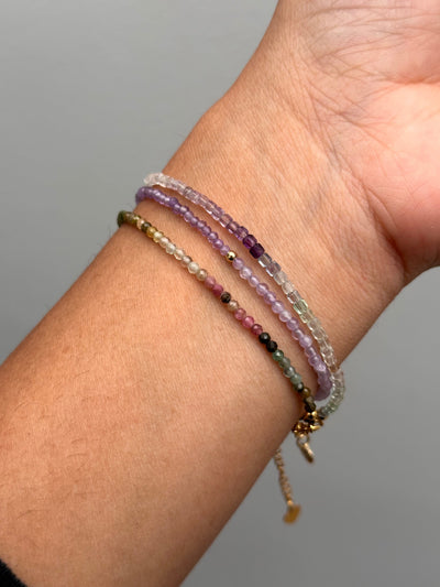 Gem stacking bracelet