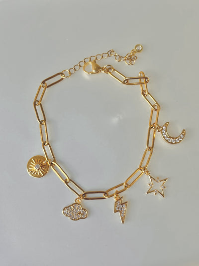 DIY celestial charm bracelet kit