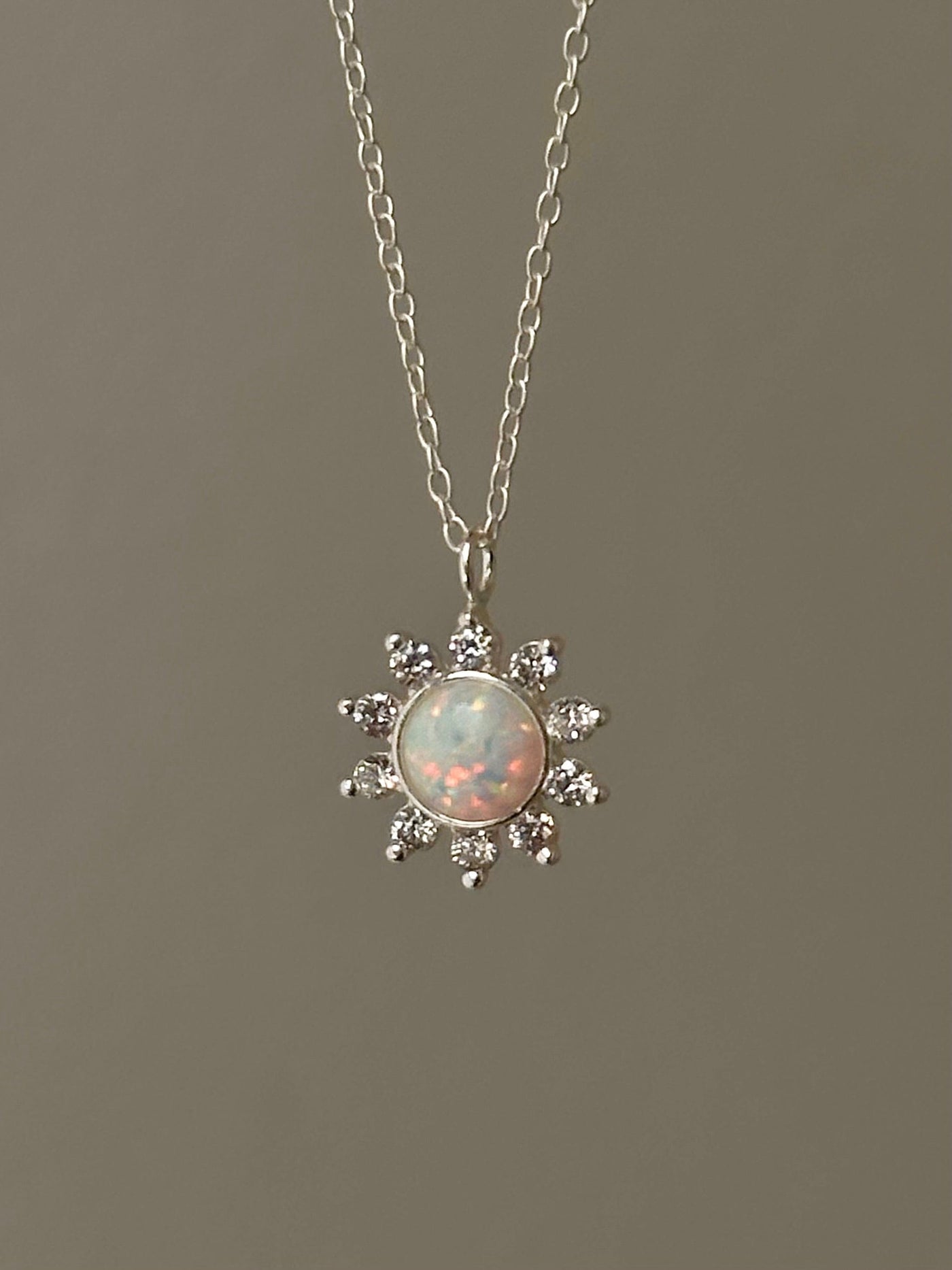 Opal Sun necklace
