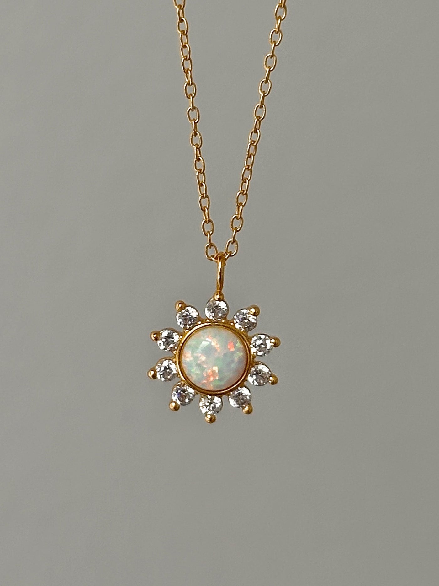 Opal Sun necklace