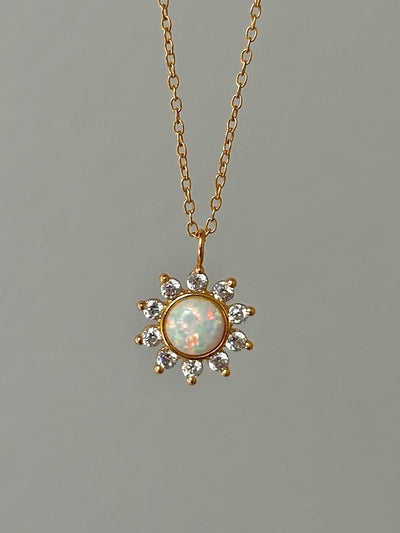 Opal Sun necklace