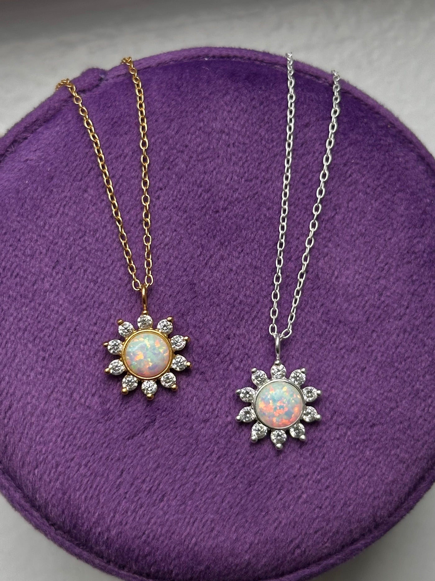 Opal Sun necklace