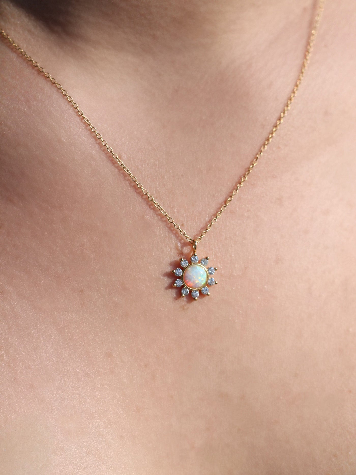 Opal Sun necklace