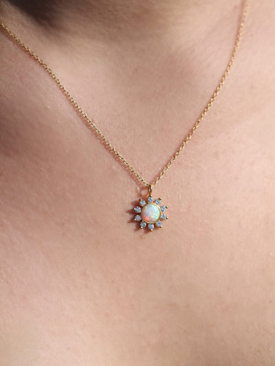 Opal Sun necklace