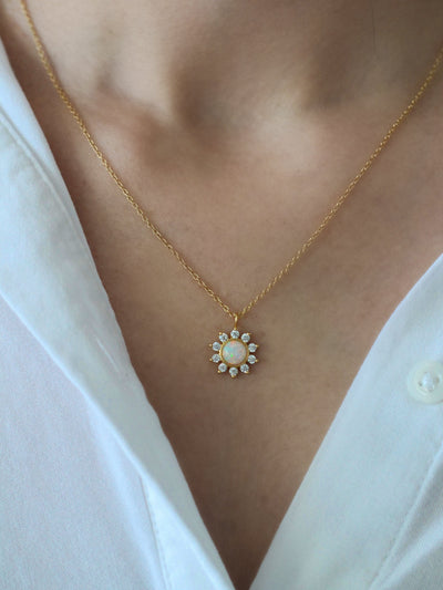 Opal Sun necklace