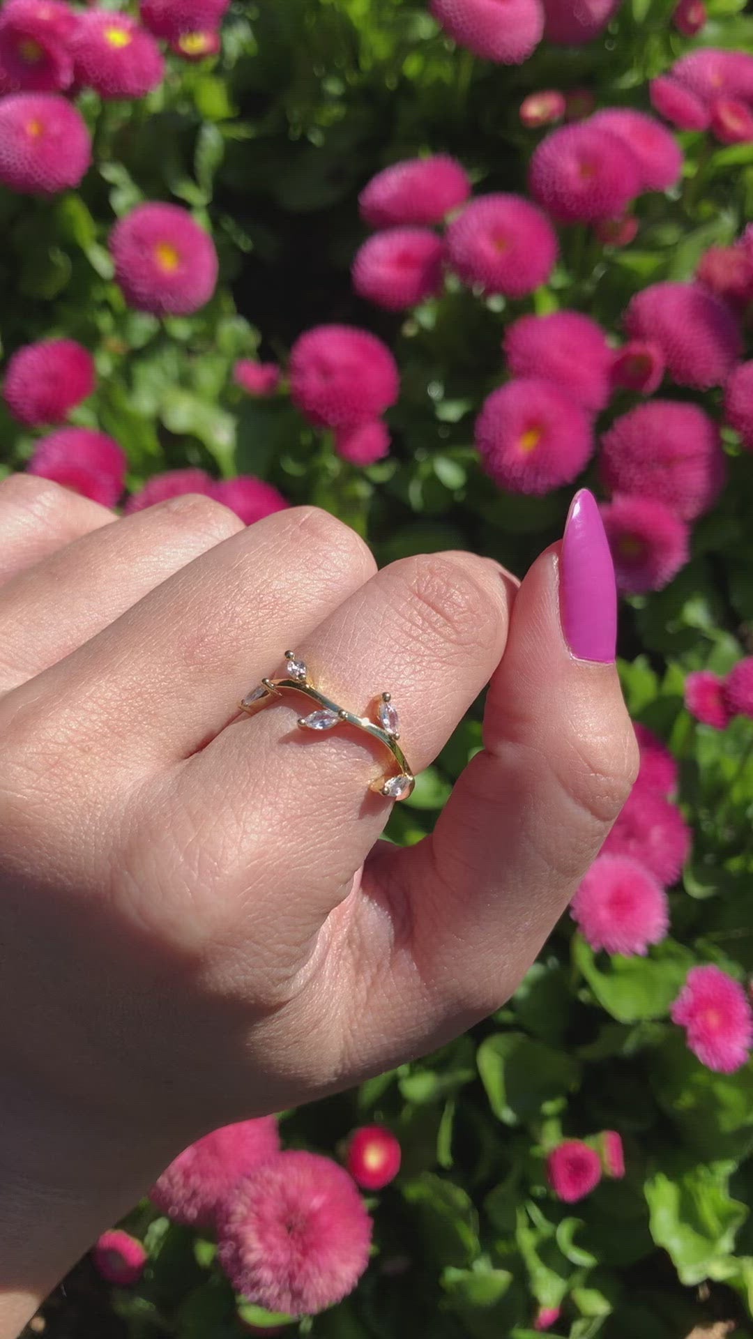 Crystal Branch Ring