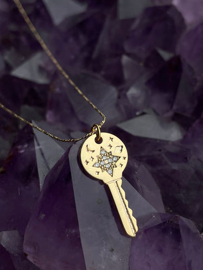 Cosmic key necklace