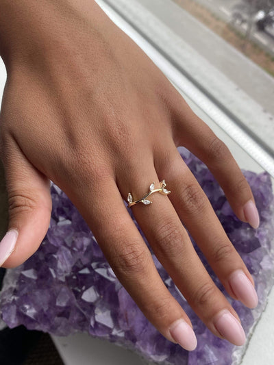Crystal Branch Ring