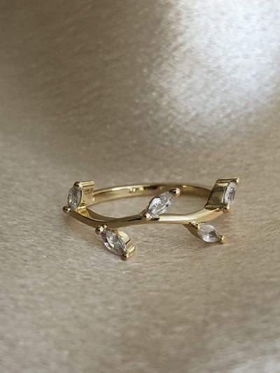 Crystal Branch Ring
