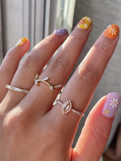 Crystal Branch Ring
