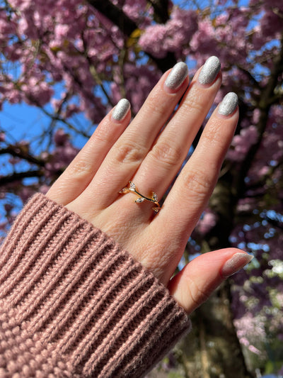Crystal Branch Ring
