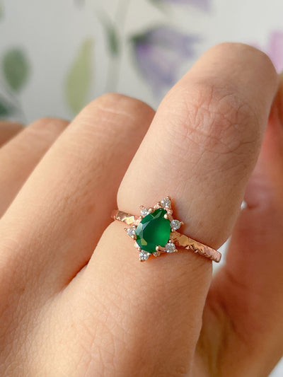 Green onyx stardew ring