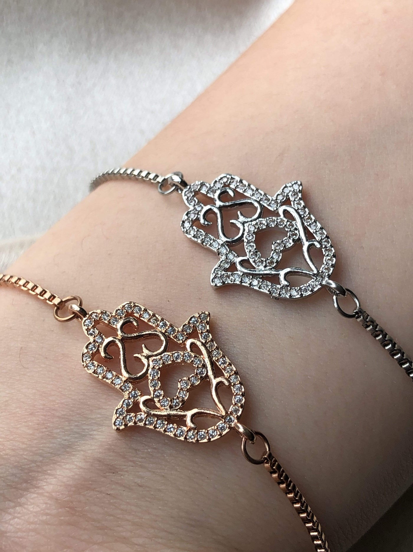Hamsa hand bracelet