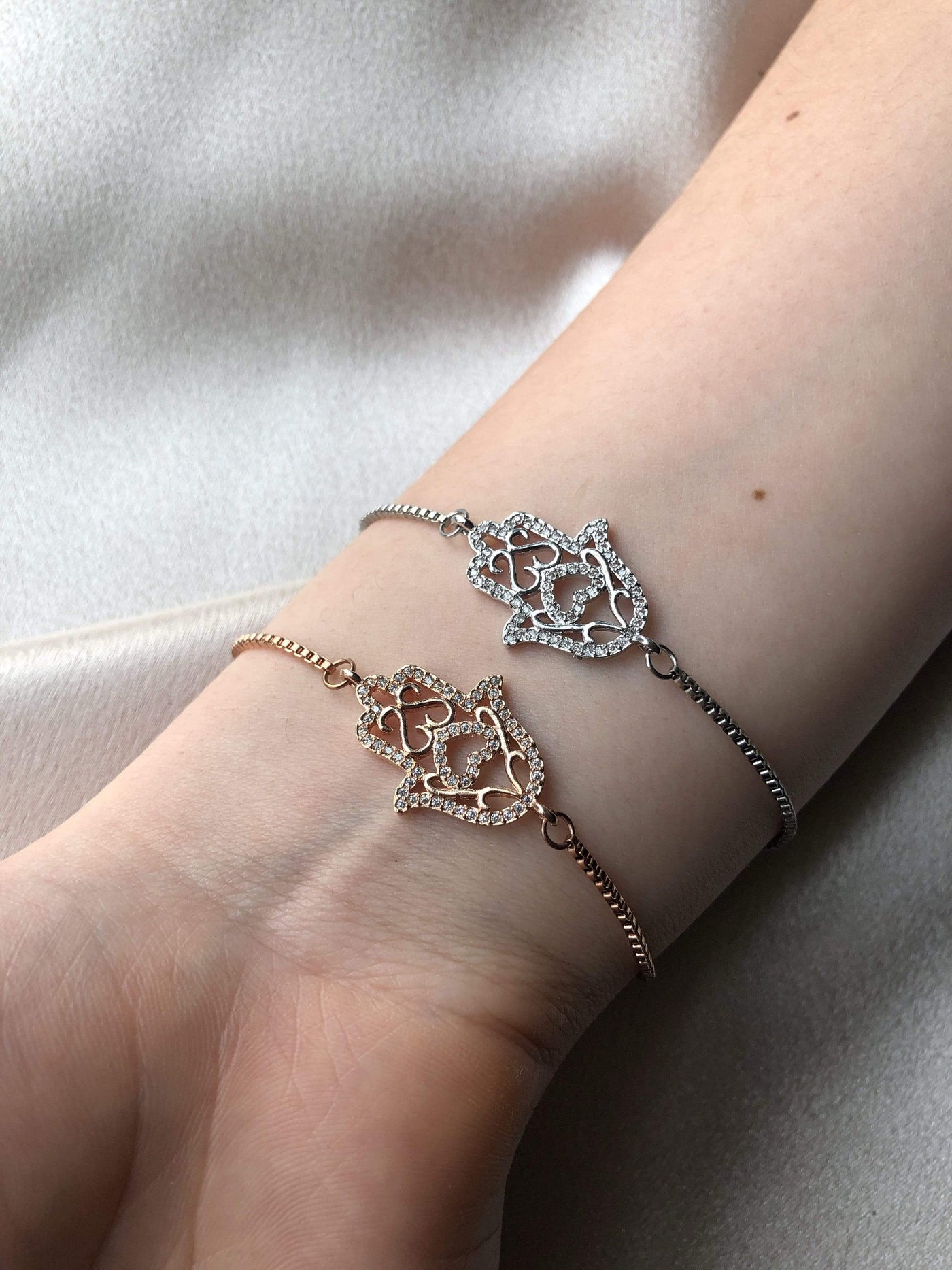 Hamsa hand bracelet