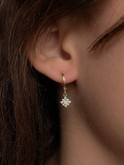 Opal Floret Ear Huggies