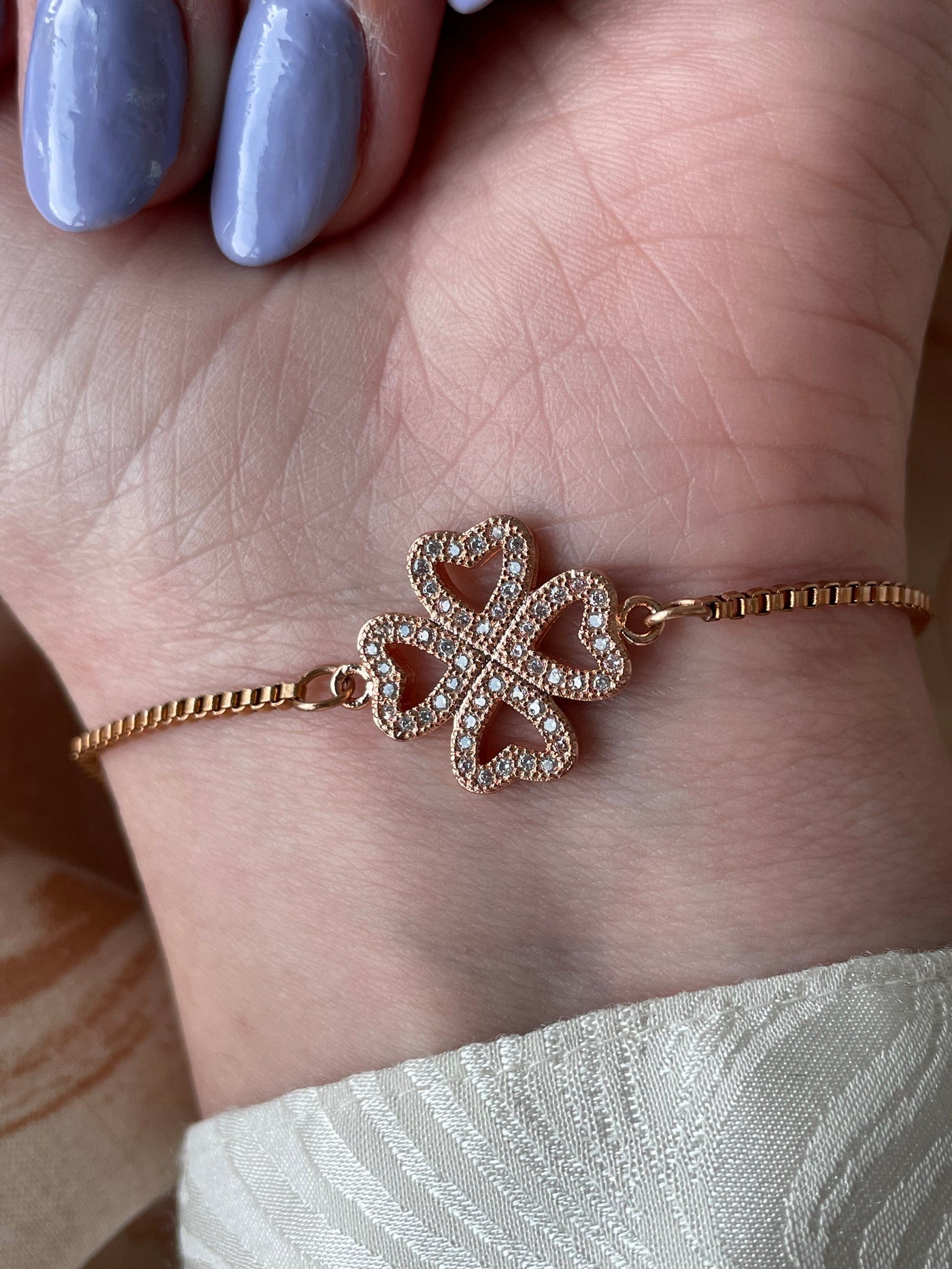 four leaf clover bracelet