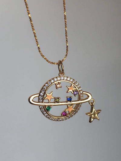 Satellite necklace