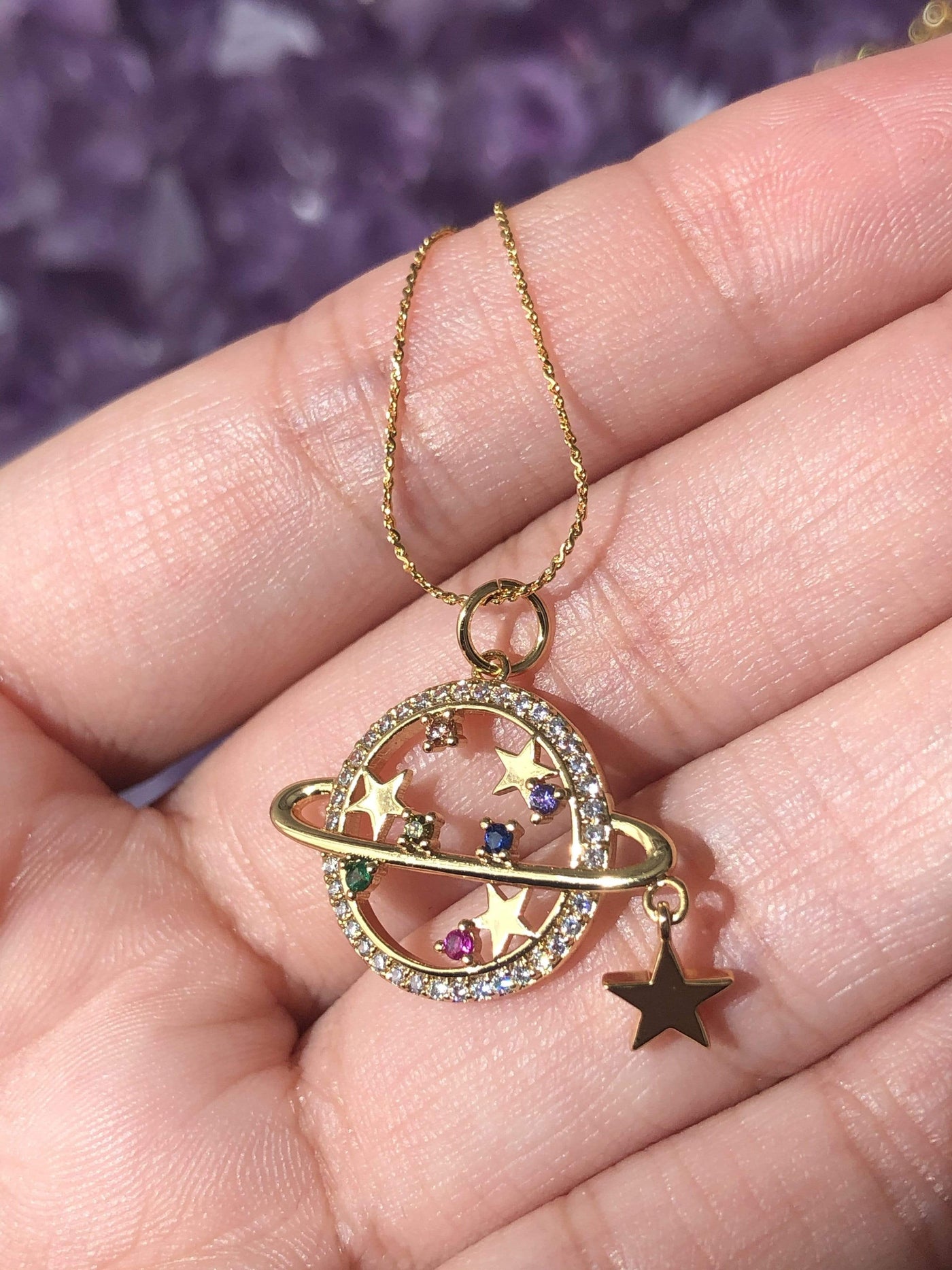Satellite necklace