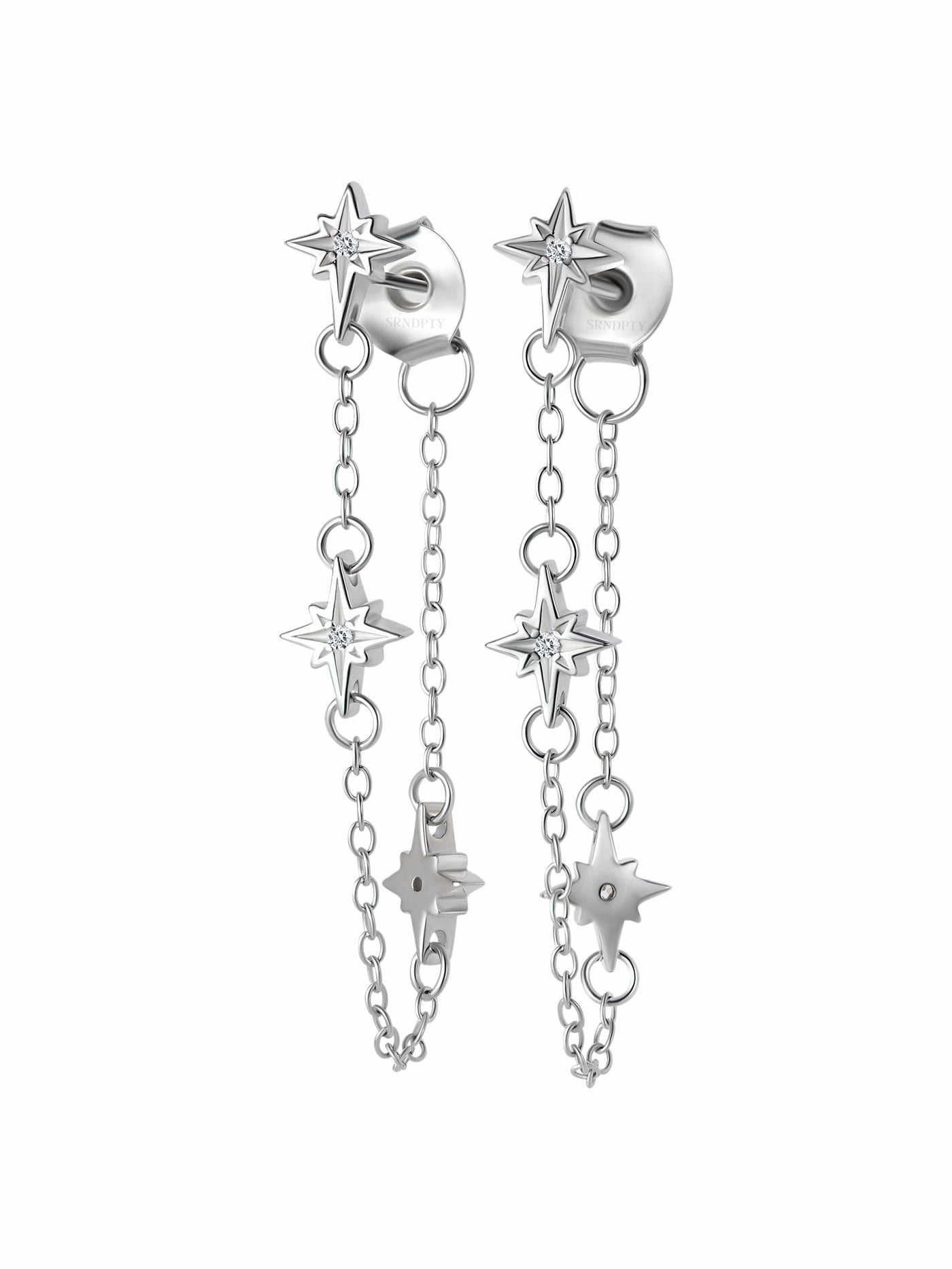 Cosmic chain earrings