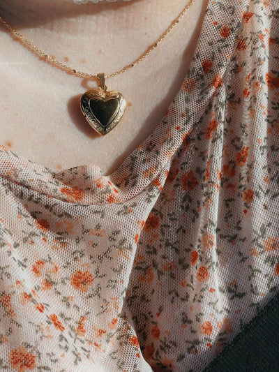 Victorian locket necklace